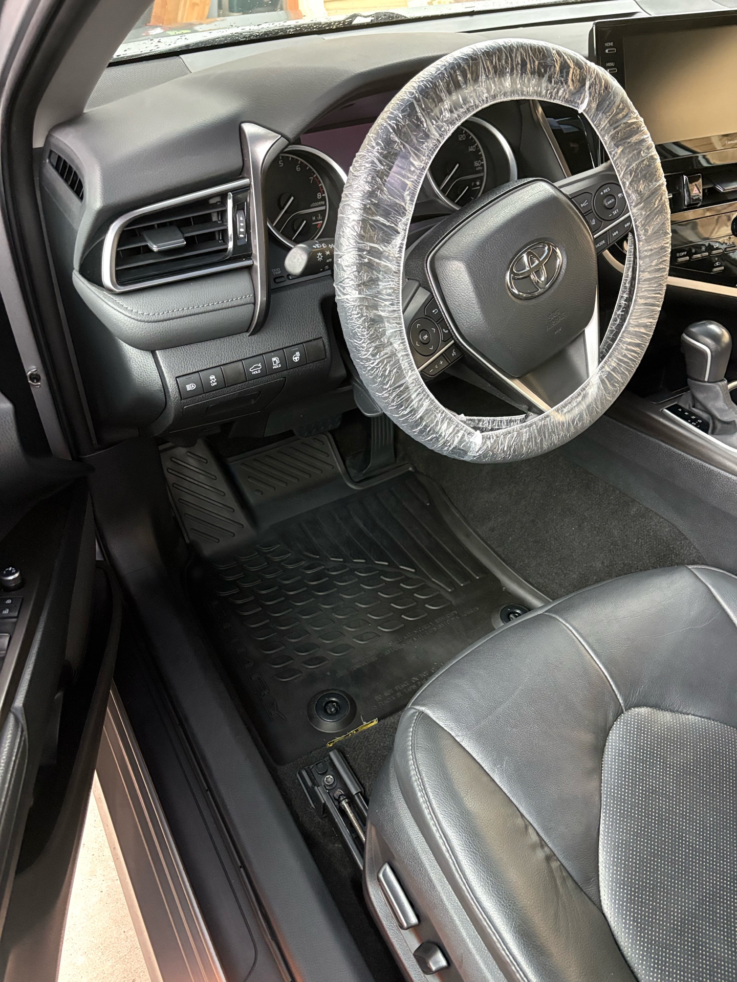 Interior detailing and protective treatment in progress